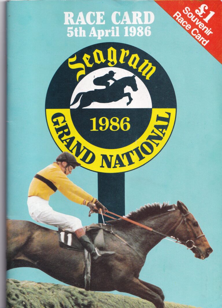 Liverpool Grand National Meeting Saturday April 5th 1986 Racecard