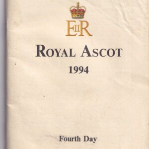 Royal Ascot Fourth Day Friday June 17th 1994 Racecard