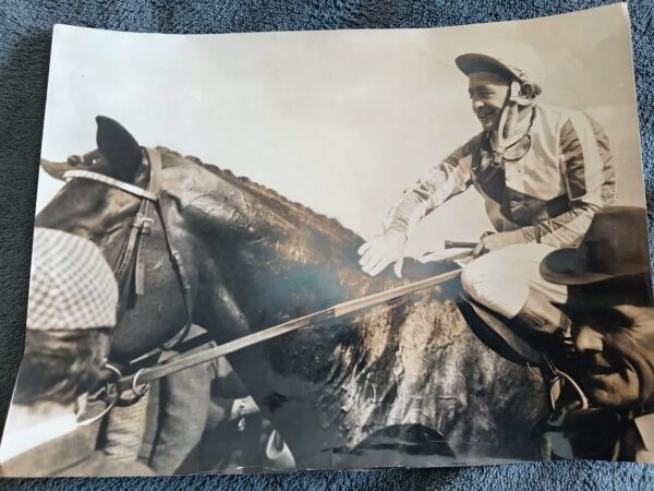 Frankie Durr riding Sodium 1966 St Leger Horse Racing Photo