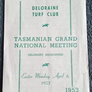 1953 Tasmanian Grand National Meeting Programme