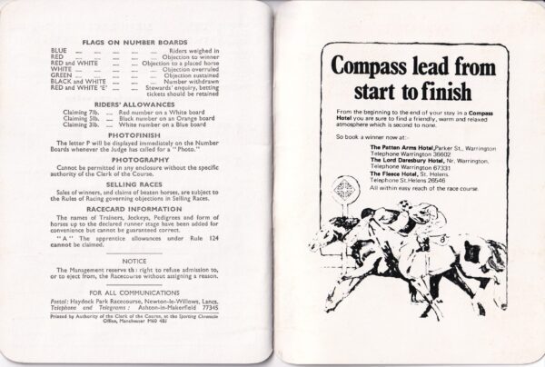 Haydock Park March Meeting Racecard