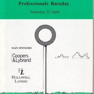 Bangor on Dee Professionals Raceday Saturday 22 April 1995 Official Racecard