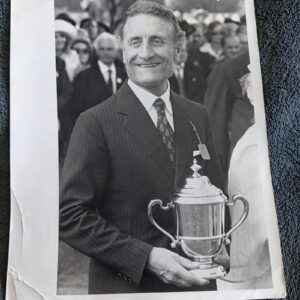 Dr Carlo Vittadini Photo Owner of Grundy 26th July 1975 Horse Racing Photograph