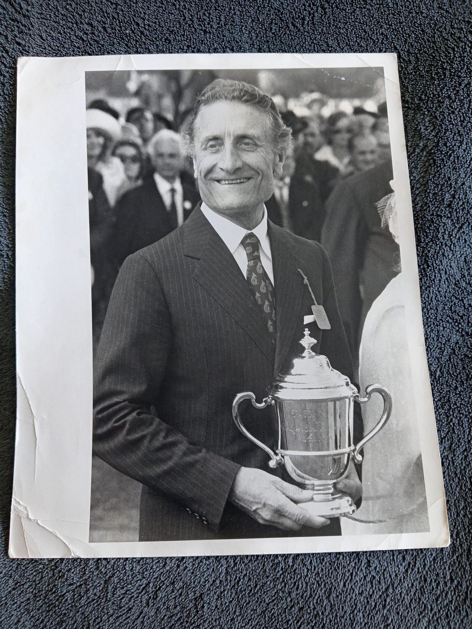 Dr Carlo Vittadini Photo Owner of Grundy 26th July 1975 Horse Racing Photograph