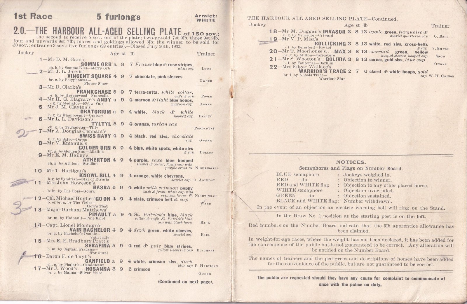Folkestone Summer Races 1932 Monday and Tuesday August 8th and 9th Second Day - Image 3