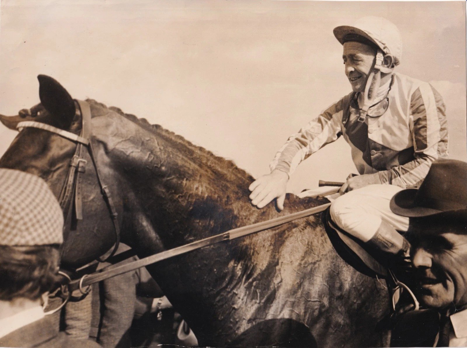 Frankie Durr riding Sodium 1966 St Leger Horse Racing Photo