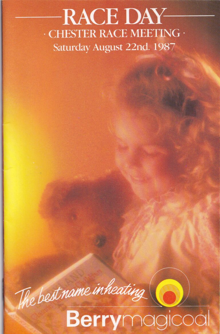 Chester Race Meeting Saturday August 22nd 1987 Racecard