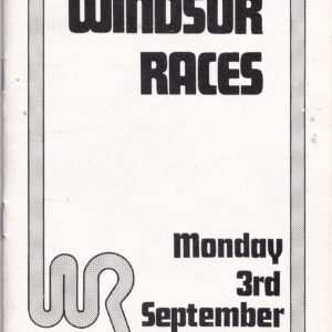 Royal Windsor Races Monday 3rd September 1984 Racecard