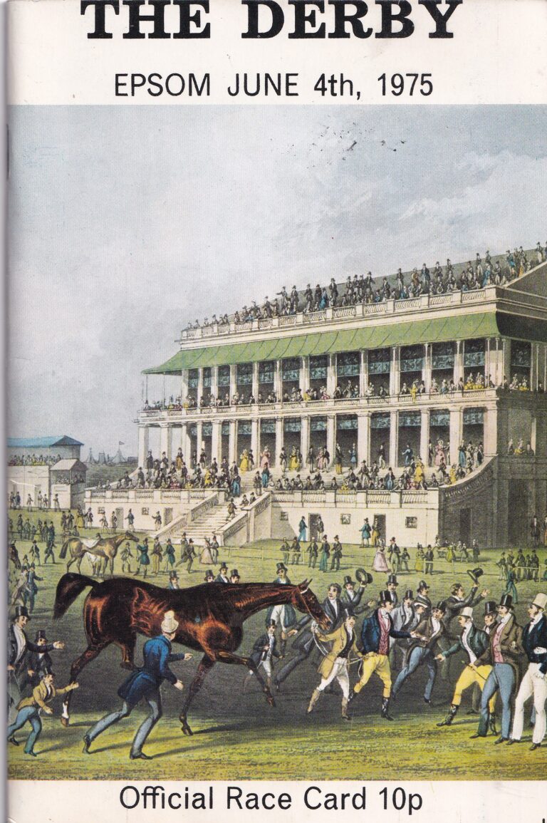 The Derby Epsom June 4th 1975 Racecard